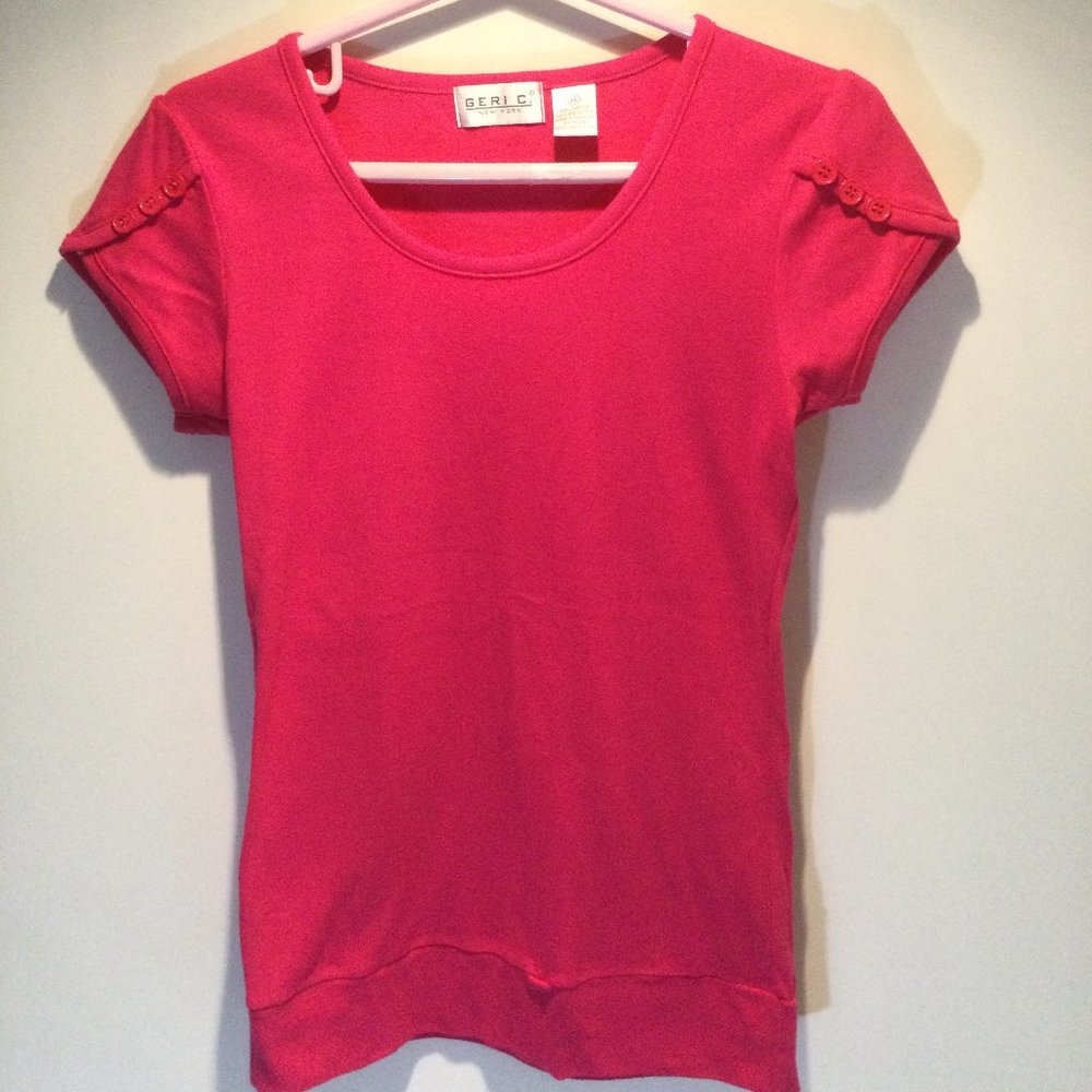 Pink Shortsleeves Tee-Shirt Size: XL